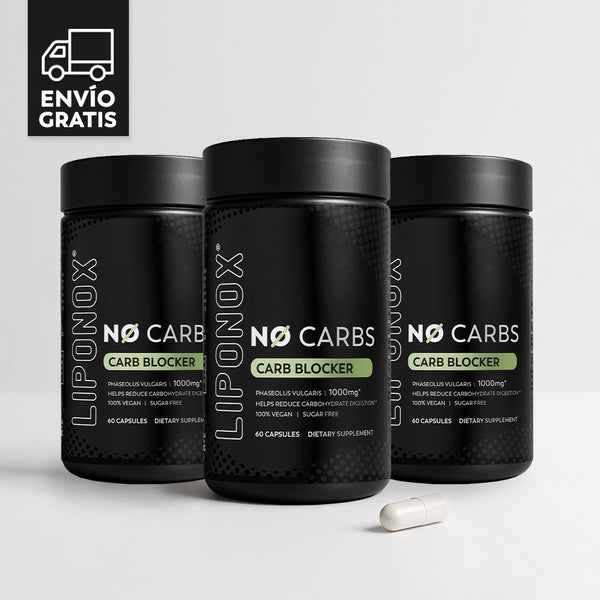 Pack 3 Meses Liponox NoCarbs / Bloqueador de Carbohidratos