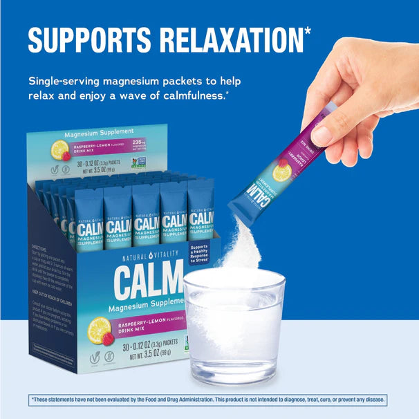 Magnesio en polvo sabor Frambuesa | 1 sobre de 235 mg. - Calm Max