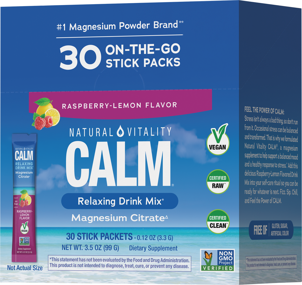 Magnesio en polvo sabor Frambuesa | 1 sobre de 235 mg. - Calm Max